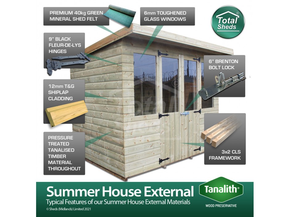 17ft X 7ft Summer House