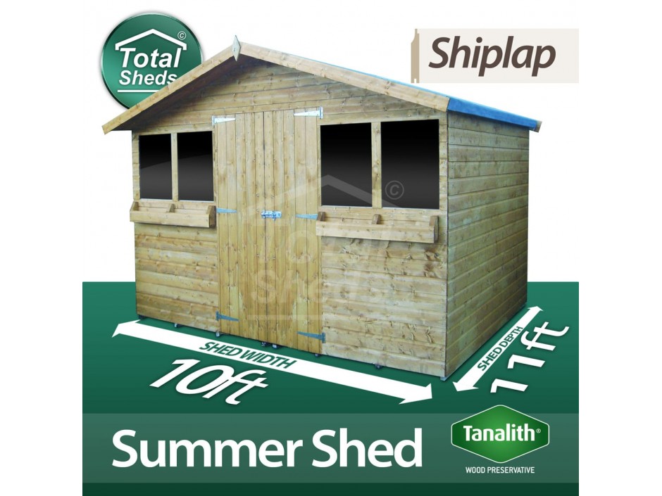 10ft X 11ft Summer Shed