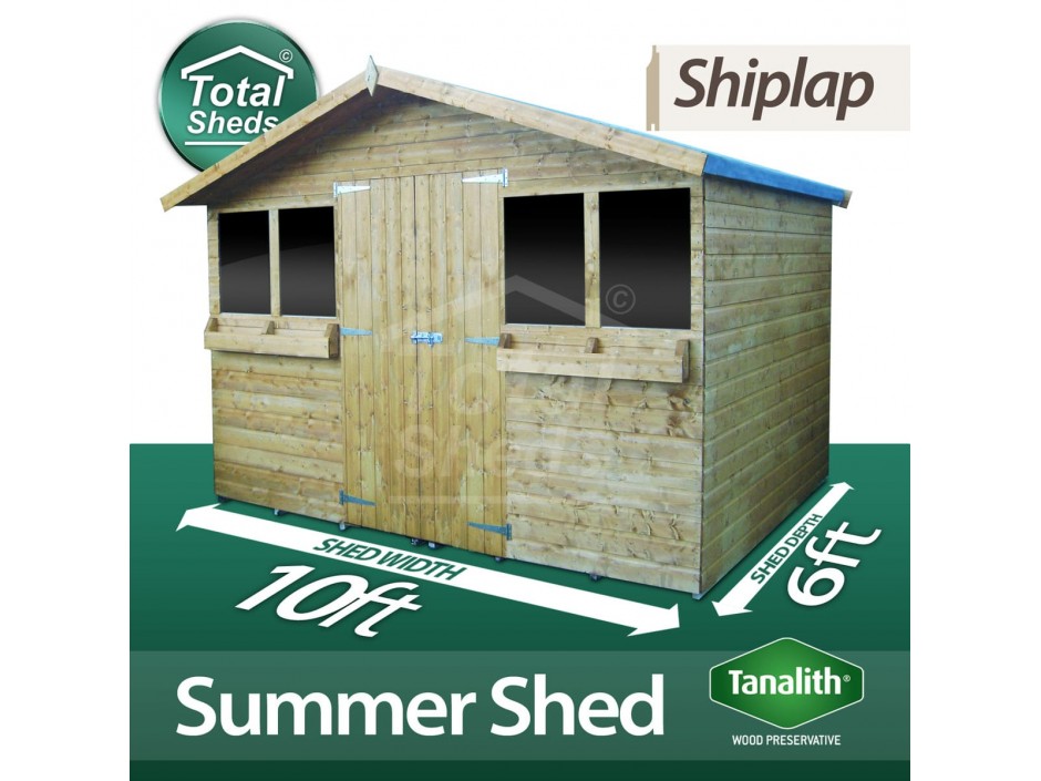 10ft X 6ft Summer Shed