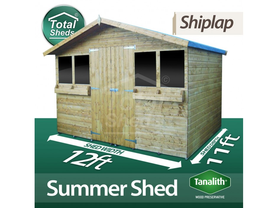 12ft X 11ft Summer Shed