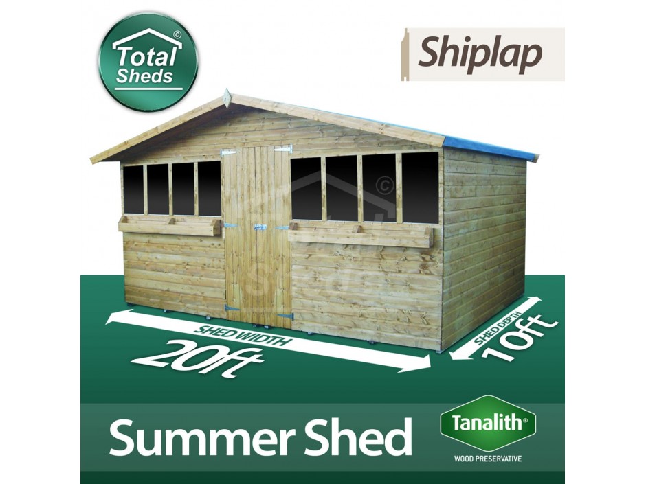 20ft X 10ft Summer Shed