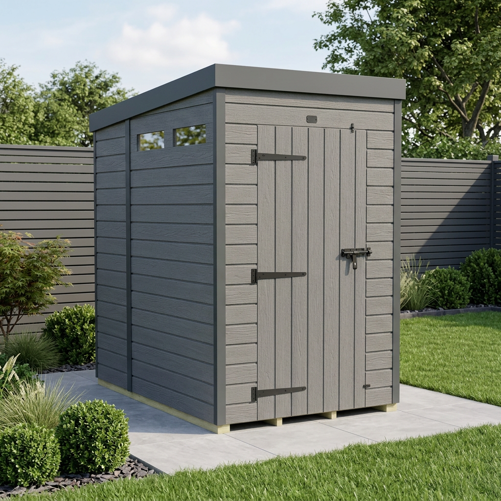 4x6 Composite Pent Security Shed