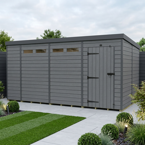 15x8 Composite Pent Security Shed
