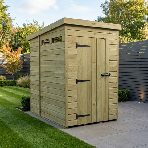 4 x 6 Security Pent Shed