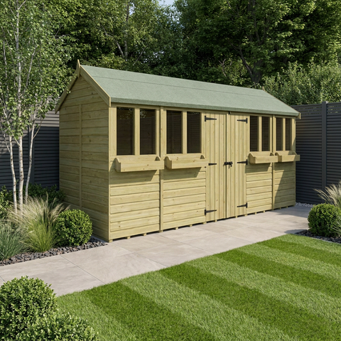 20 x 6 Apex Summer Shed
