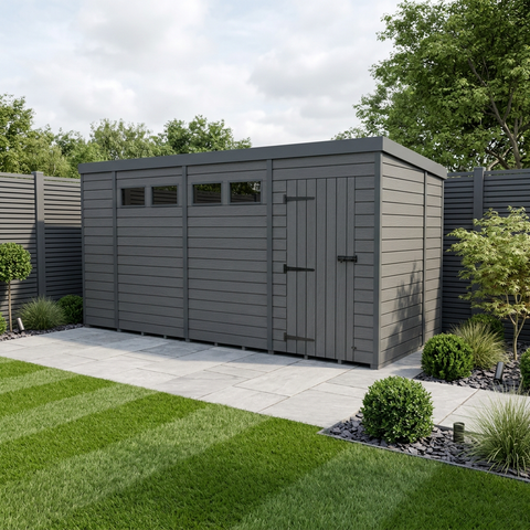 14x6 Composite Pent Security Shed