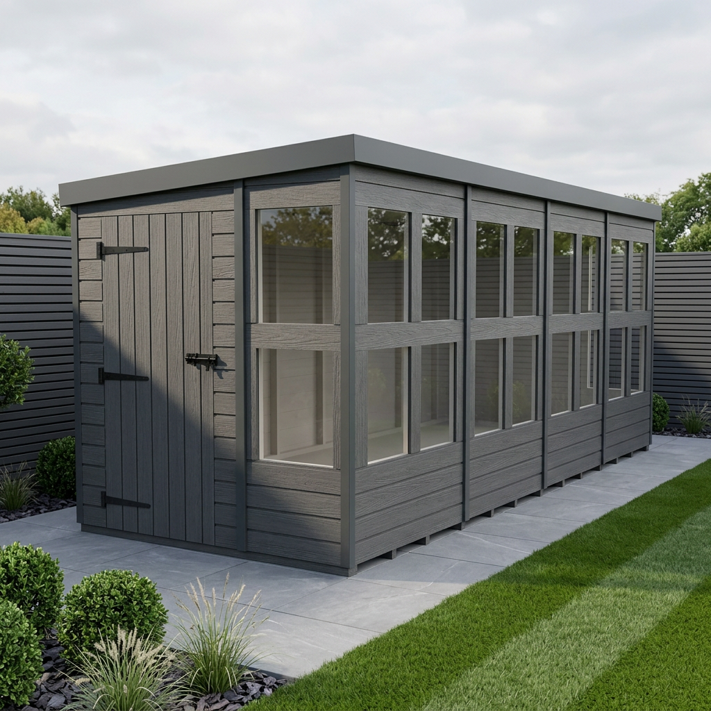 16x6 Composite Pent Potting Shed