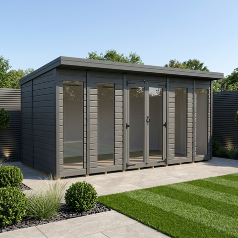 14x5 Composite Pent Full Height Summer House