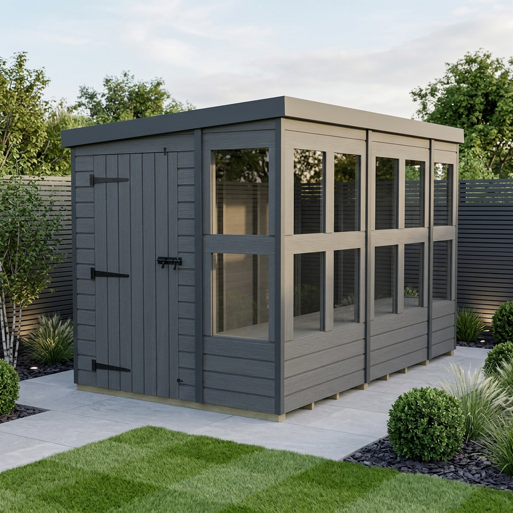 10x6 Composite Pent Potting Shed