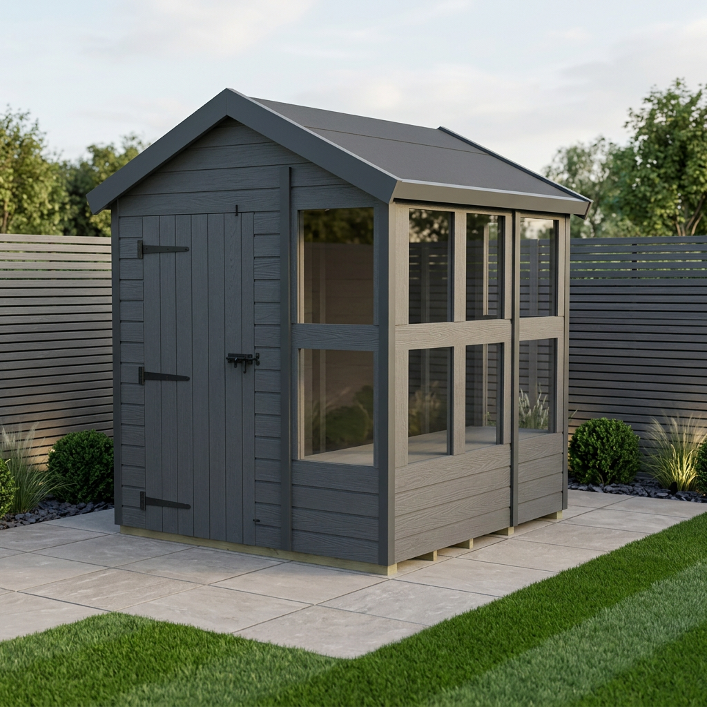 Composite apex potting sheds