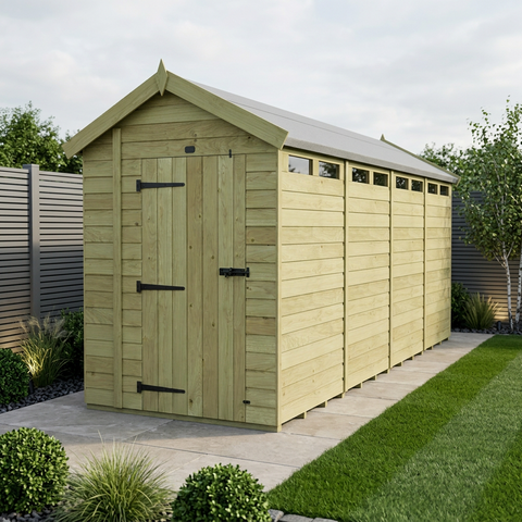 6 x 20 Apex Security Shed