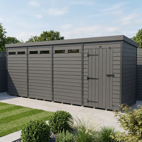 16x9 Composite Pent Security Shed