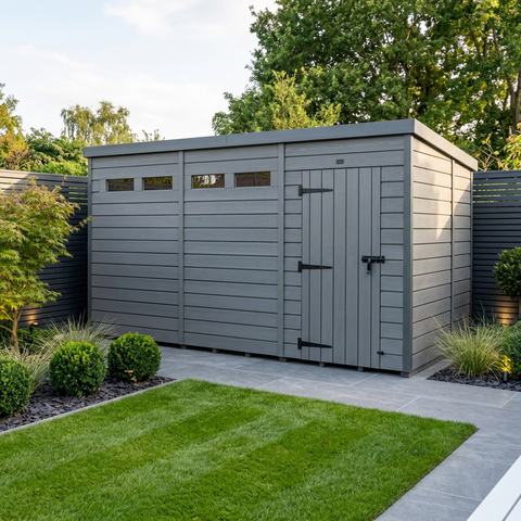 15x6 Composite Pent Security Shed
